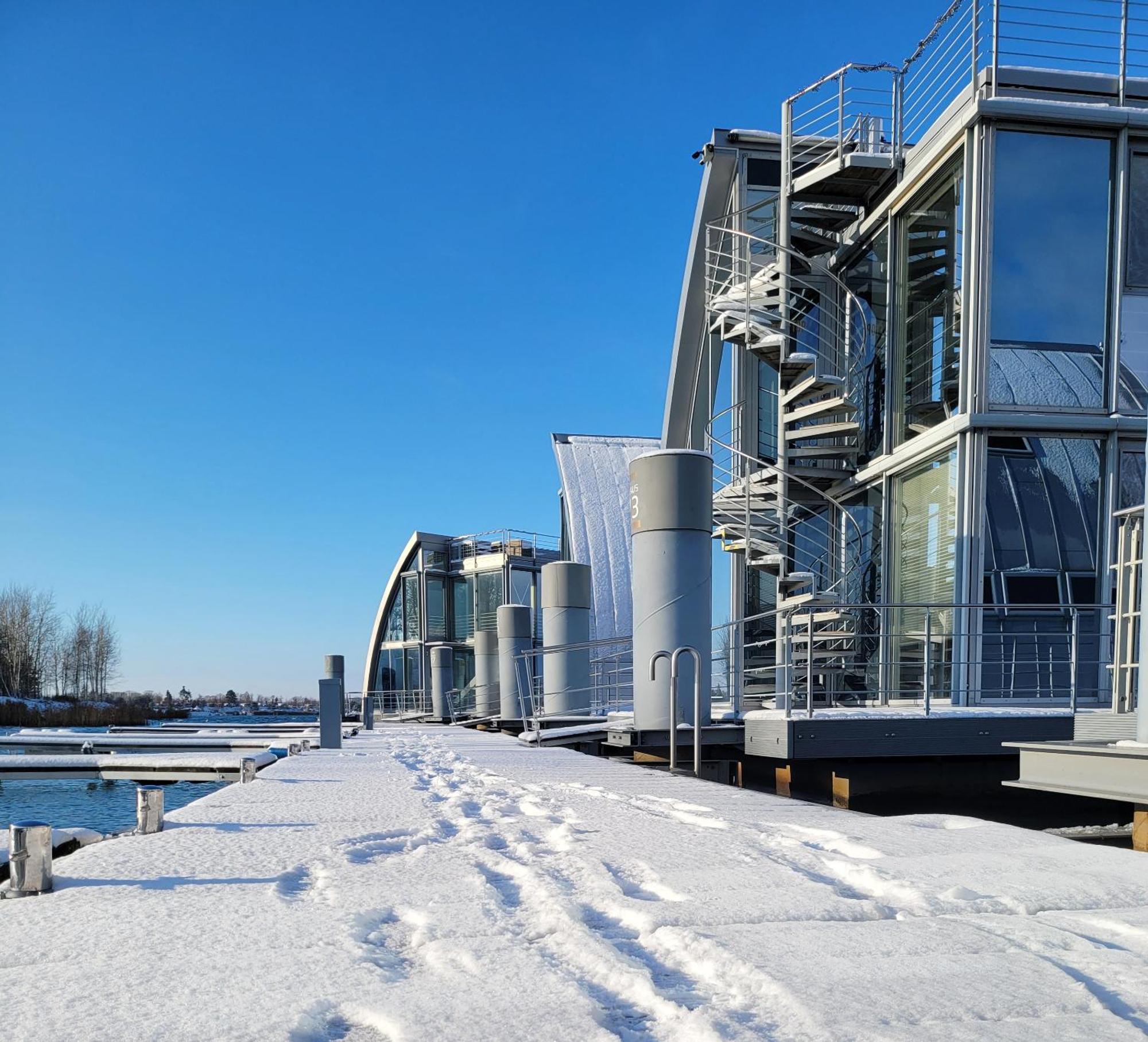 Schwimmende Ferienwohnung Sundowner Elsterheide Exterior foto
